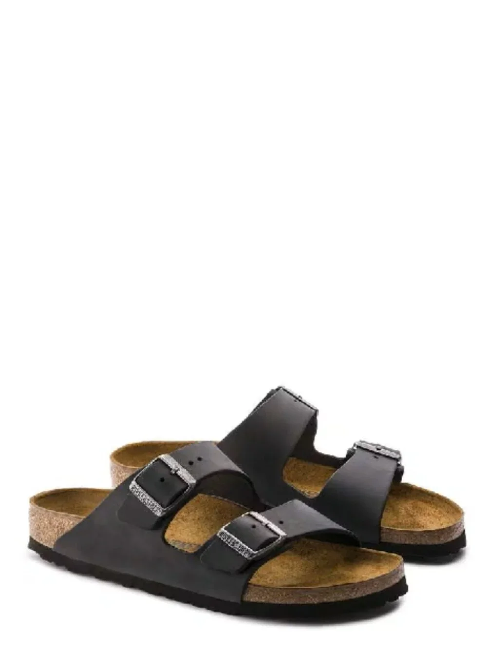 BIRKENSTOCK Arizona Mens Black Sandals Oiled Leather